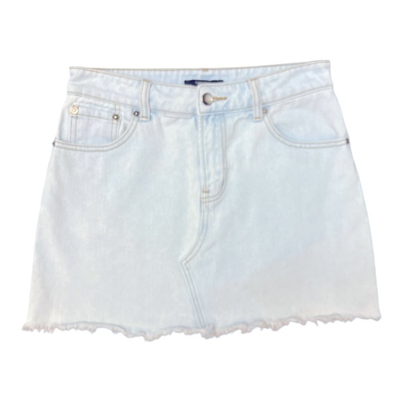 Forever 21 Mini Jean Skirt Distressed, medium - Picture 1 of 5